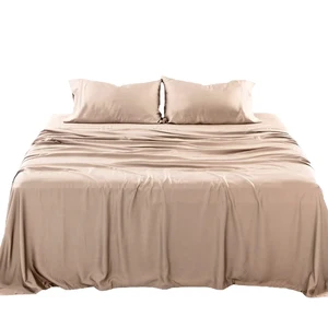 Factory Wholesale Woven OEKO-TEX Certified 300TC 100% Microfiber Polyester King Size Customizable Bed Sheet Set
