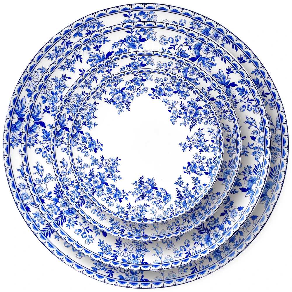 Dish blue. Тарелки Азия. Азиатская посуда.