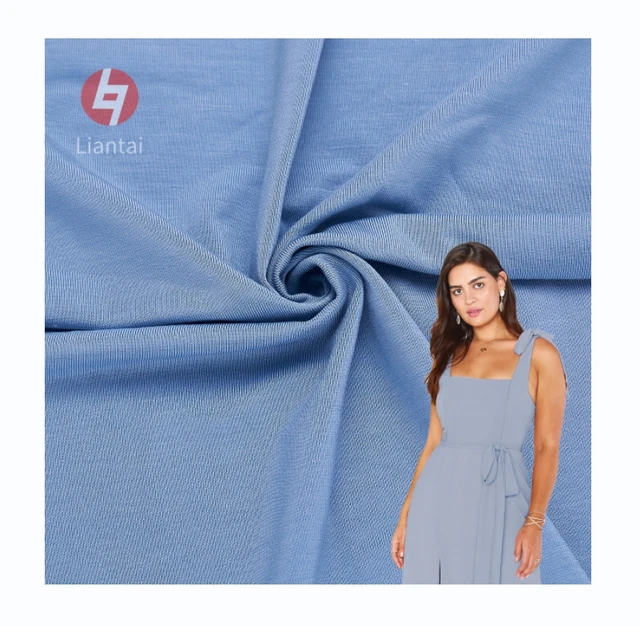 Color Custom Lanquin Rayon 95% Spandex 5%200gsm Rayon Fabric Rayon Fabric Cotton for Men's and Women's Clothing