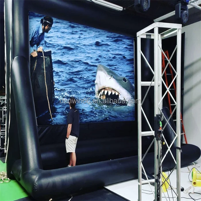 Inflatable Theater Projection Outdoor Drive-in Cinema Movie Inflatable Movie Screen for Home Party Business Rental