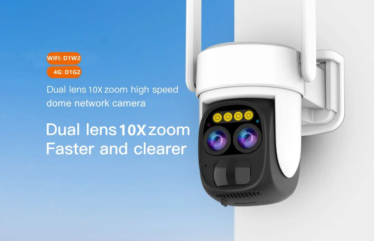 Solar Powered 2K CCTV Camera with 10x Zoom Night Vision