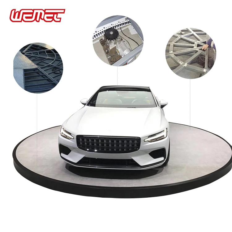 Wemet Rotating Car Display Garage Car Turning Plate Rotating Car Podium for Sale