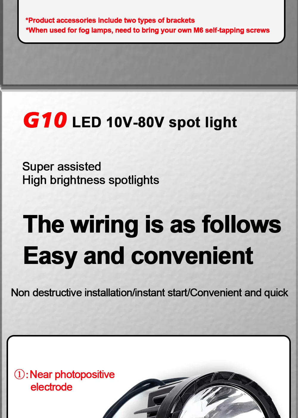 Super Bright 3.5 Inch Spot White Yellow LED Work Light For Car SUV Offroad Motorcycle ATV UTV BUS Truck 10-80V Fog lamp