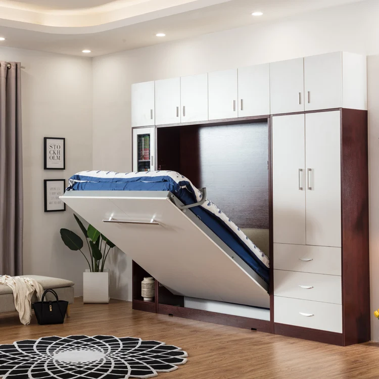 Factory Price Smart Invisible Foldable Wall Bed with Sofa