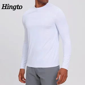 Custom Logo Athletic Workout Running Sports Wear Mens Long Sleeve T Shirts Quick Fit Breathable Gym Fitness Sport Tshirts