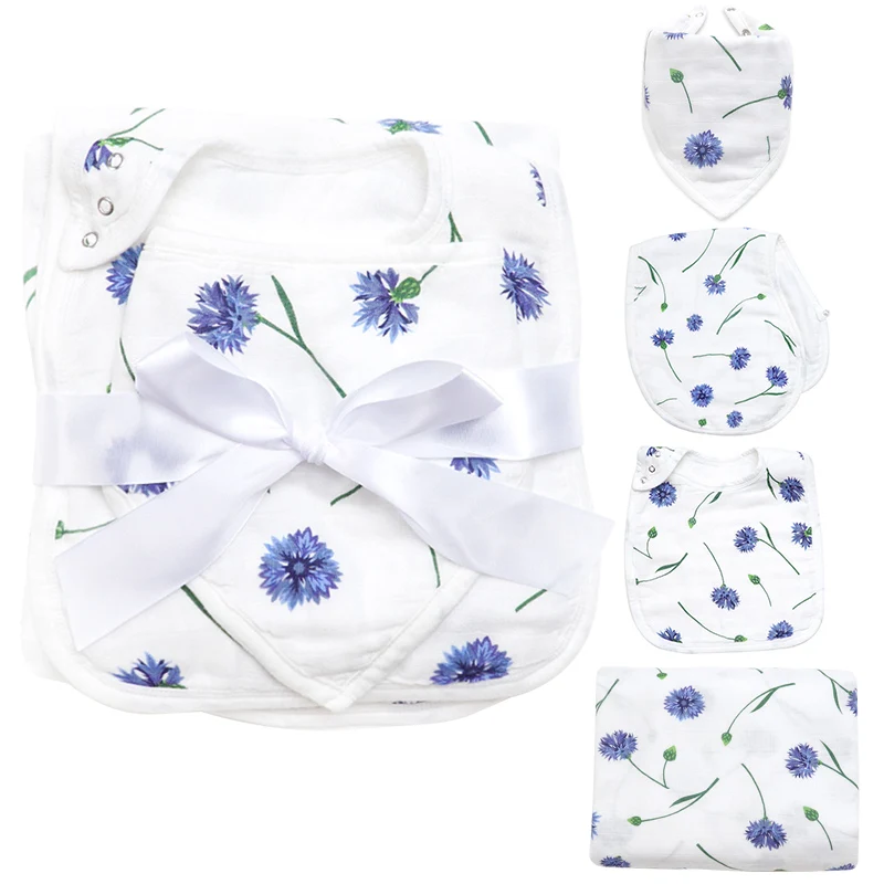 Fashion Bib Bandana New Born Baby Swaddle Blanket Wrap Baby Blanket Gift Sets - Buy Baby Blanket Gift Sets,Baby Blanket Wrap Set,New Baby Set Product on Alibaba.com