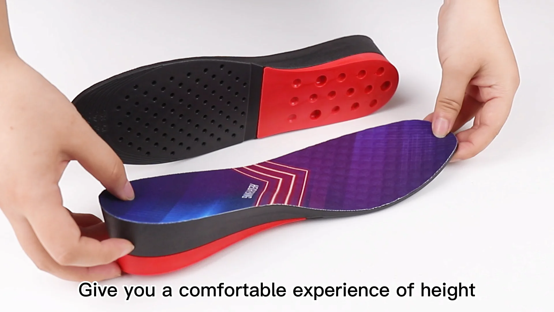 3 Layers Adjustable Elevator Shoes Taller Heels Padded Shoe Lift Height