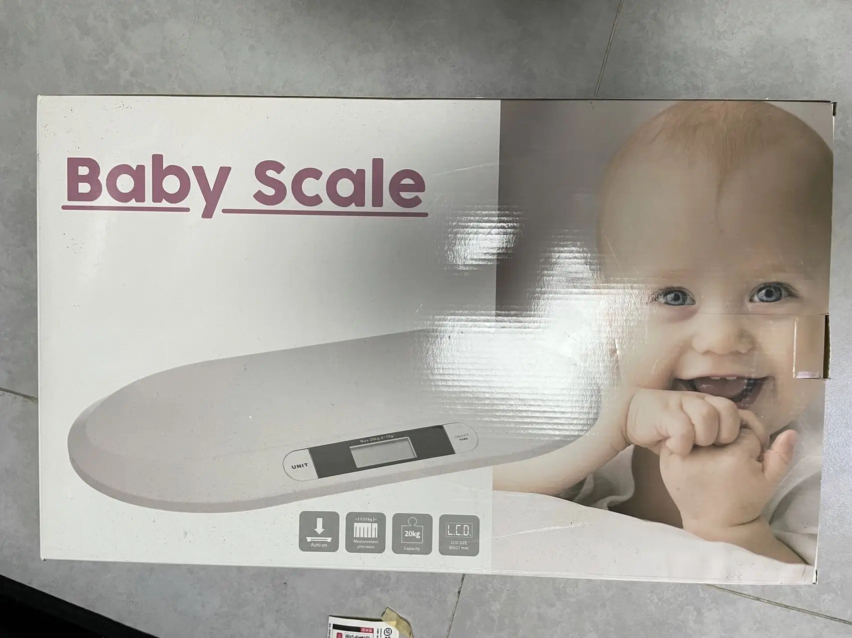 Baby Scale Digital Bathroom Baby Balance Weighing Scale 20kg 10g 2 Aaa
