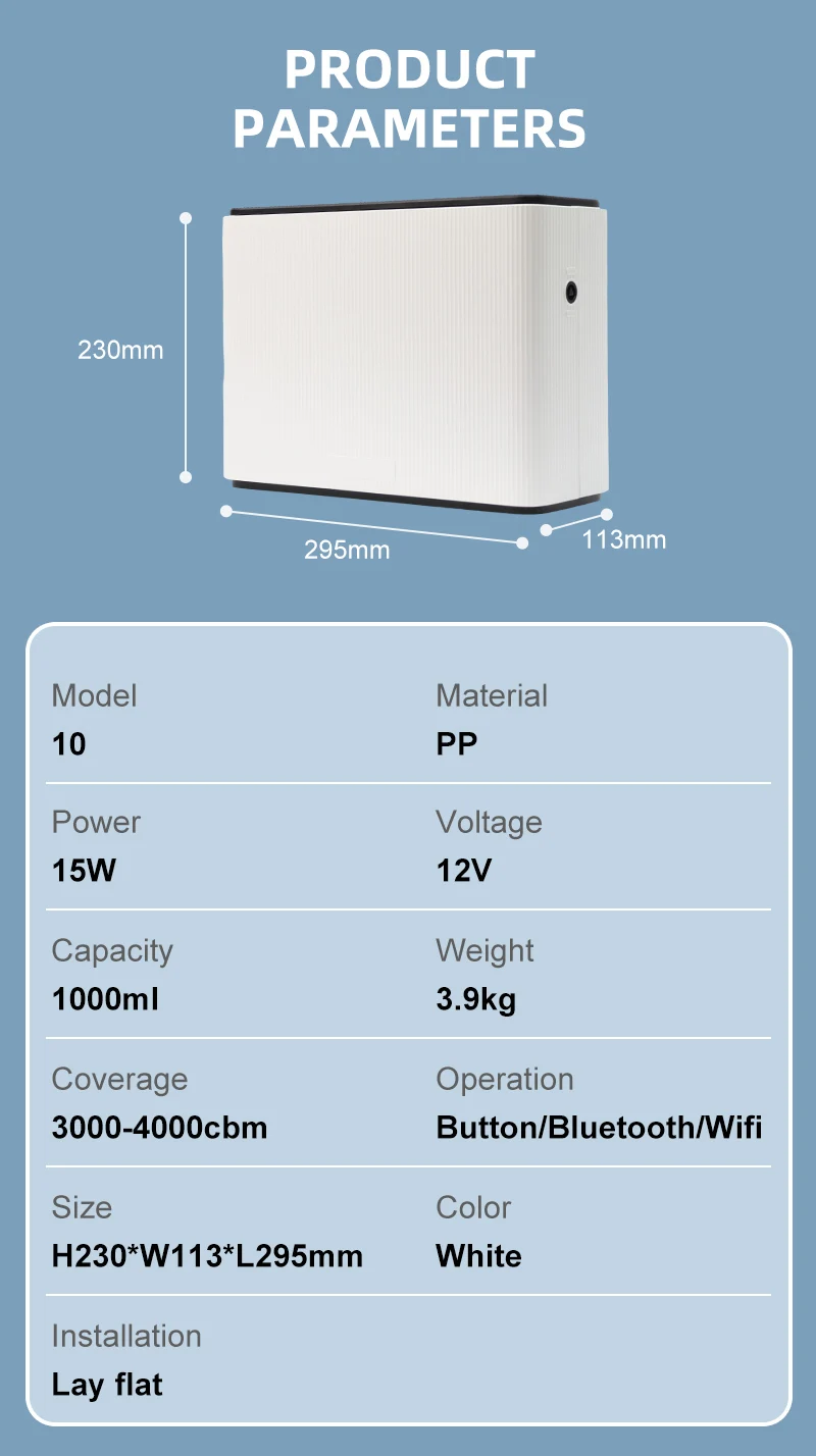 New In 2024 1000ml Electric Scent Diffuser Button App Control Scent ...