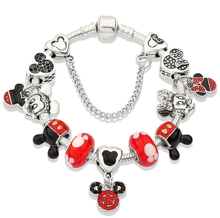 Minnie Mouse Charm Bracelets DIY