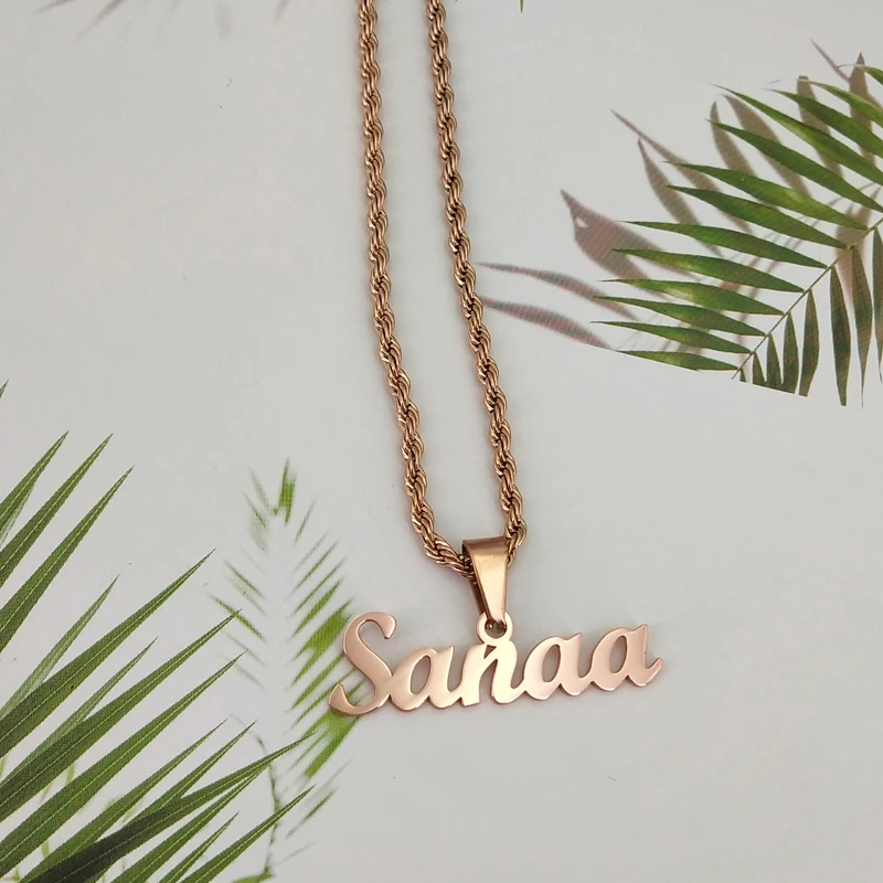 Jewellery Gold Rope Chain With Name Fashion Rope Chain Necklace