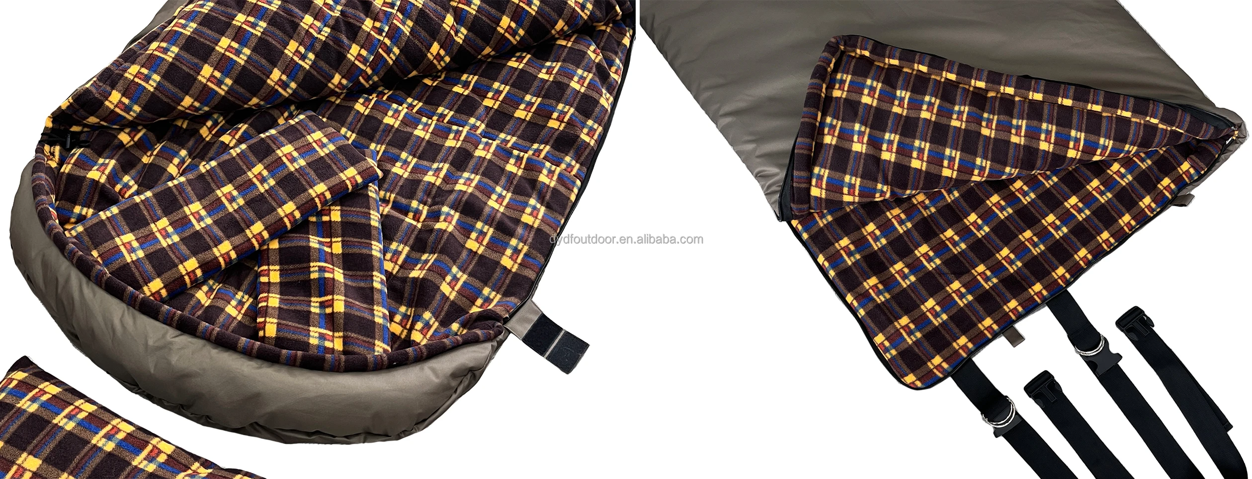 2023 New Thick Weighted Fleece Sleeping Bag Waterproof 4kg For 10