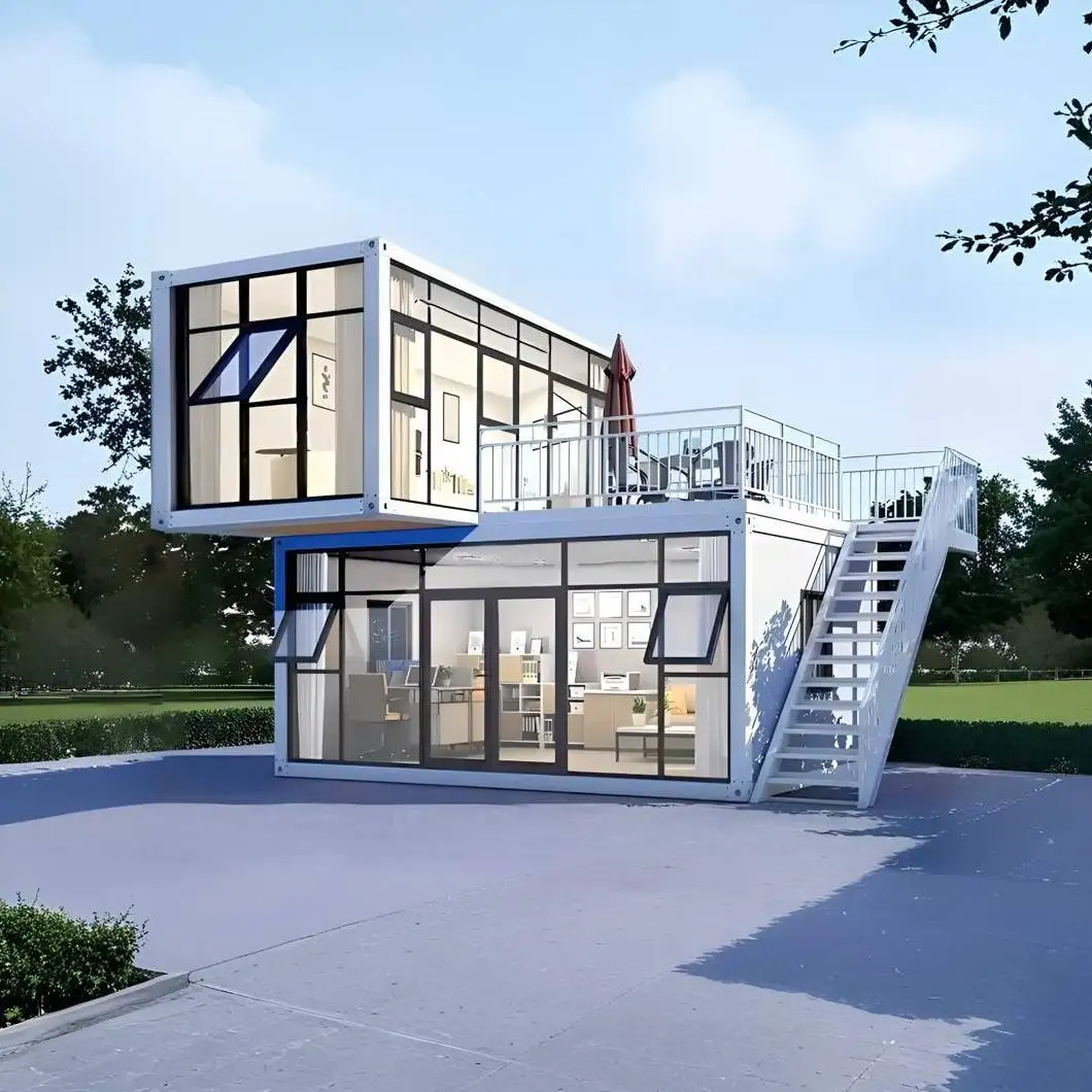 Double Layer Factory Direct Sell Premade Ready Made Mini Mobile Container Detachable Homes