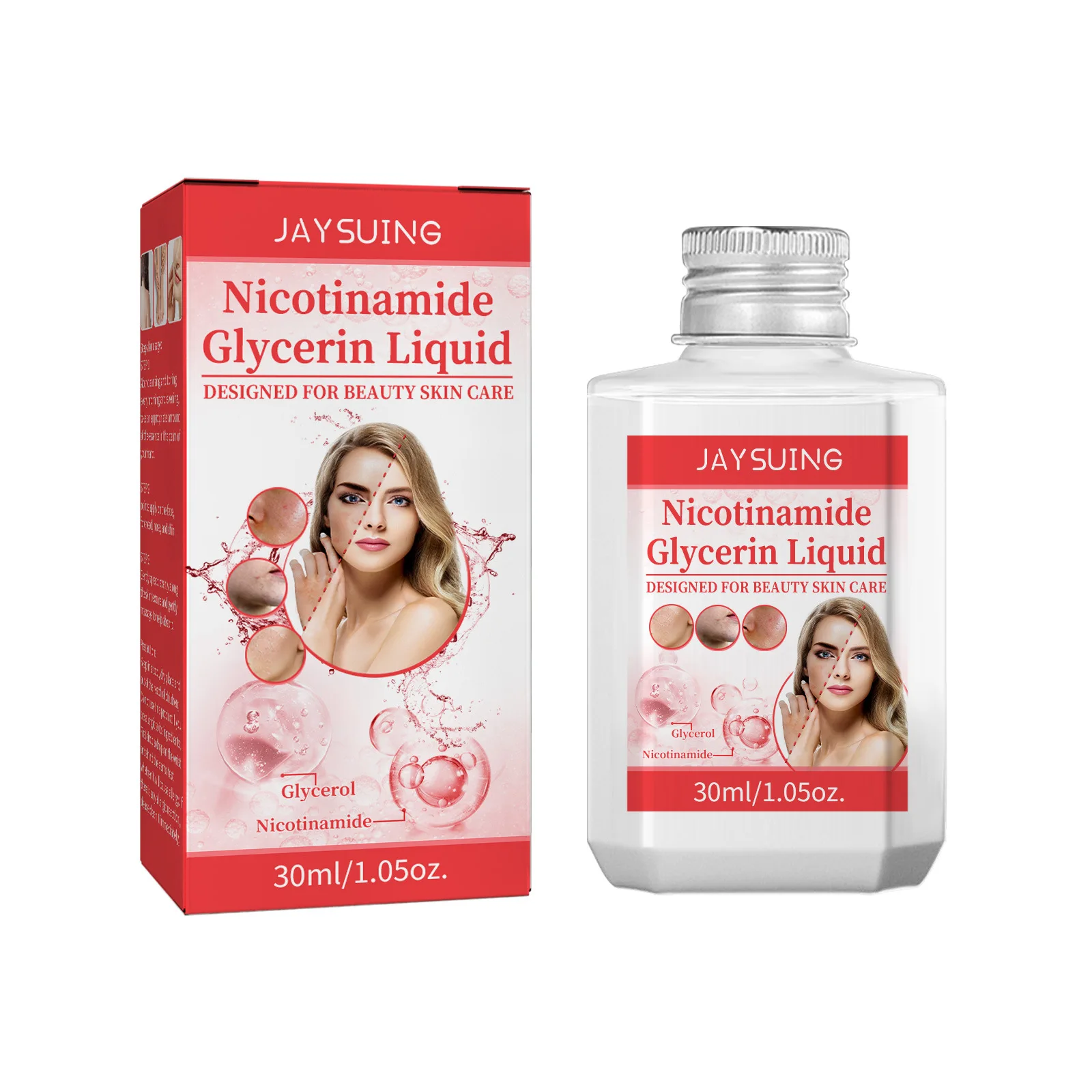 nicotinamide skincare glycerin liquid whitens moisturizes