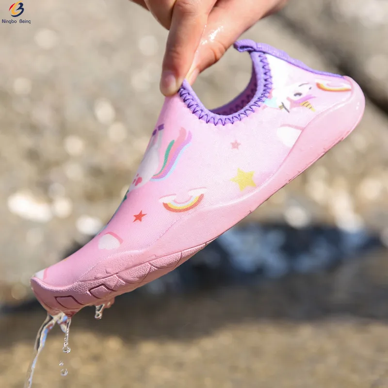 Оптовая продажа, детская обувь для подводного плавания, обувь для дайвинга босиком, Детская Водная обувь на мягкой подошве