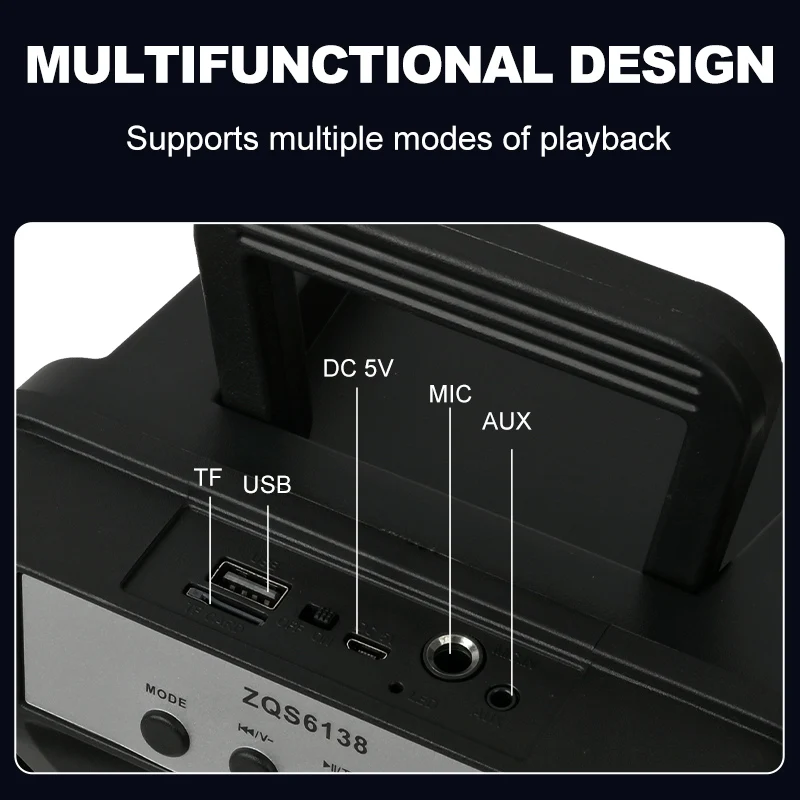 Sing-e ZQS6138 Portable Wireless Outdoor Light Speaker