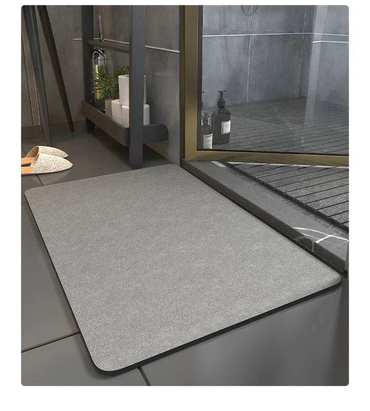 Quick Dry Bathmat Anti Slip Diatomite Diatom Mud Absorbent Floor Mats