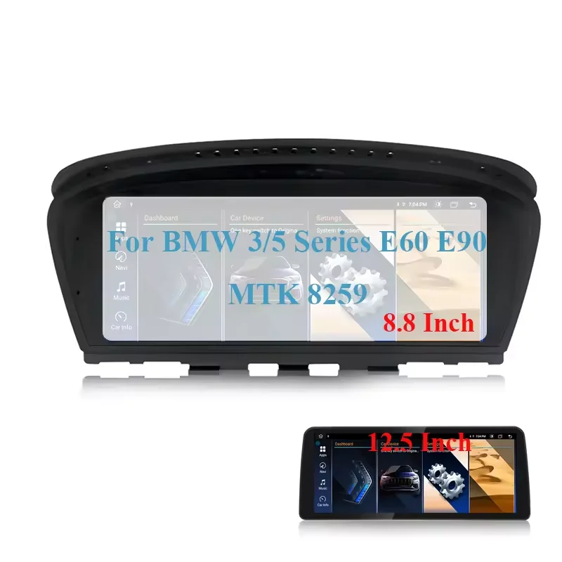 4+32GB Für BMW 5er E60 E61 CIC CCC Android 13 Autoradio CarPlay 8-Kern GPS Navi