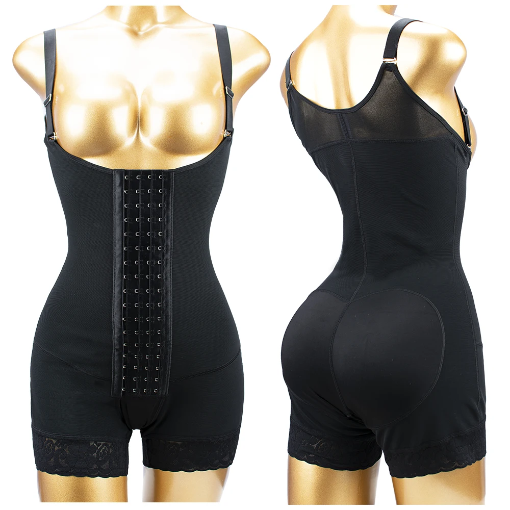 2023 New Arrival Trending 2 Piece Breathable Seamless Tummy Control Faha Bbl Post Partum Body Shaper Waist Girdle Bodysuits