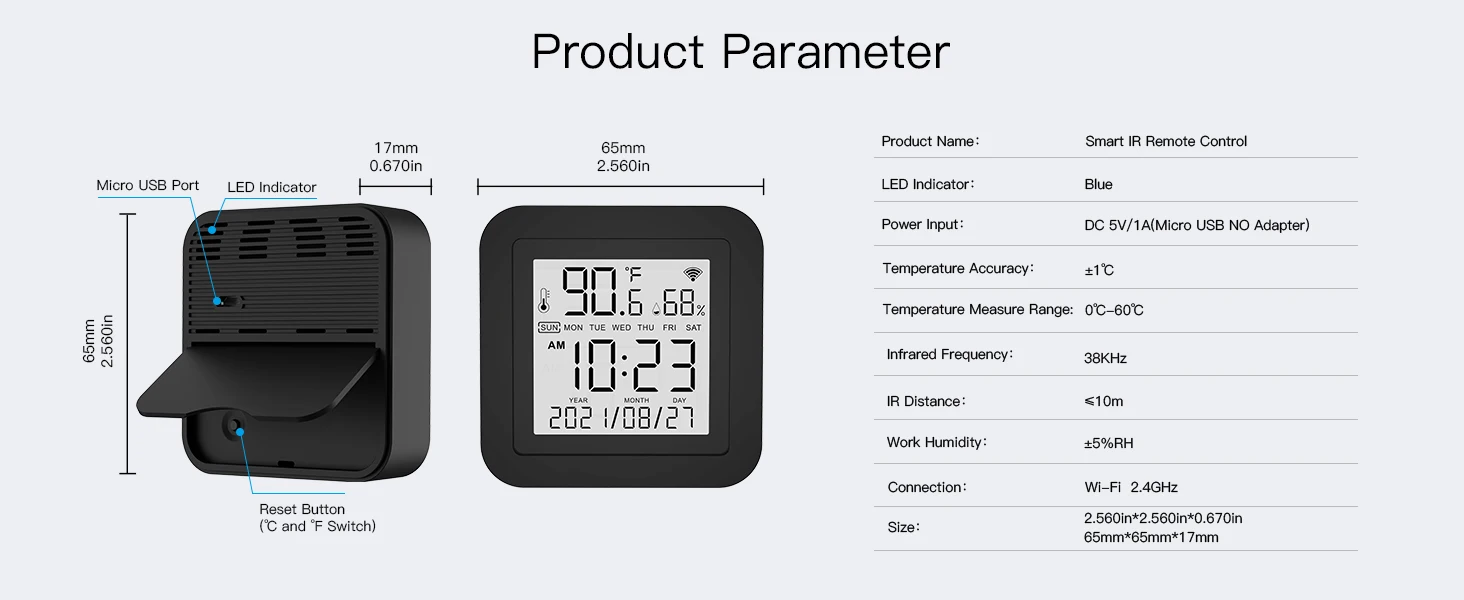 Temperature and humidity sensor