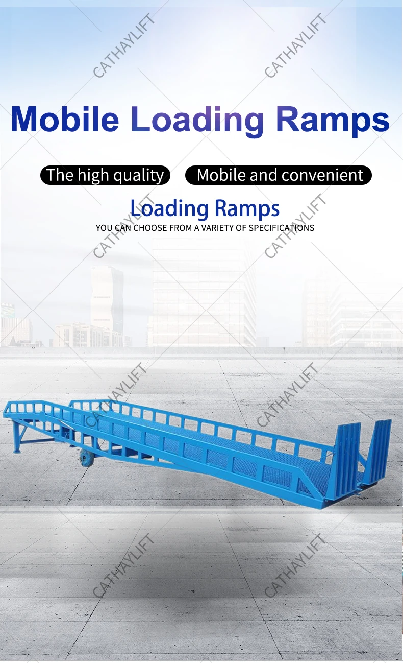 6t Container Ramp Container Loading Dock Ramp Dock Leveler 6t-15t Mobile Movable Dock ...