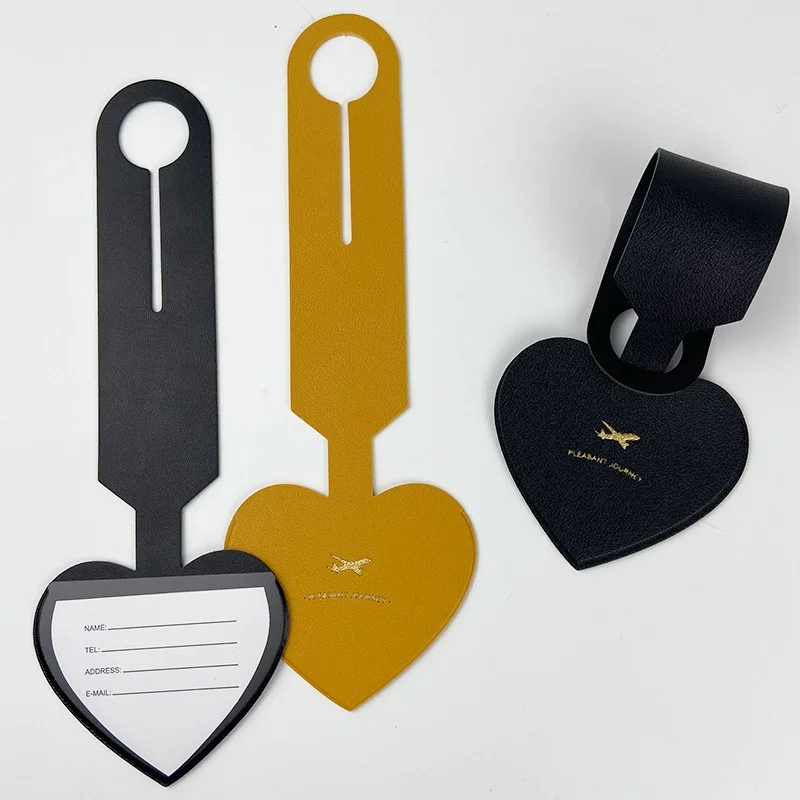Heart Luggage Tag Boarding Pass Checked-in Name Anti-lost Stowable Small Pendant preview 3