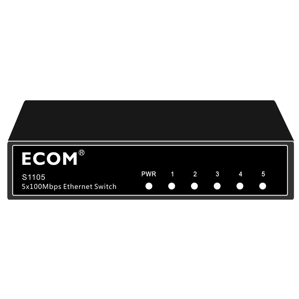 Ecom S1105 5*100mbps Ports Ethernet Switch 5 Rj45 Ports Desktop Gigabit ...