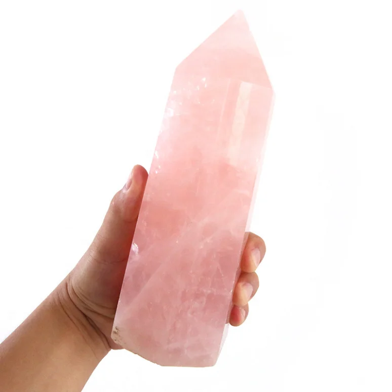 Details about   Wholesale Natural Rose Pink Crystal Obelisk Quartz Point Specimen Healing 200g