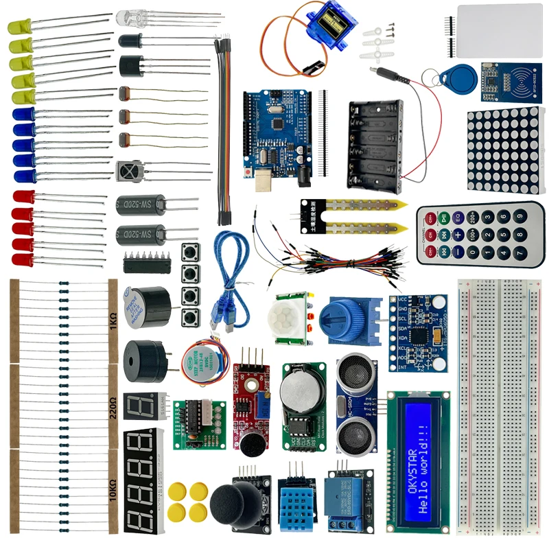 Starter Kit For R3 Mini Breadboard Relay Servo Motor Development Board ...