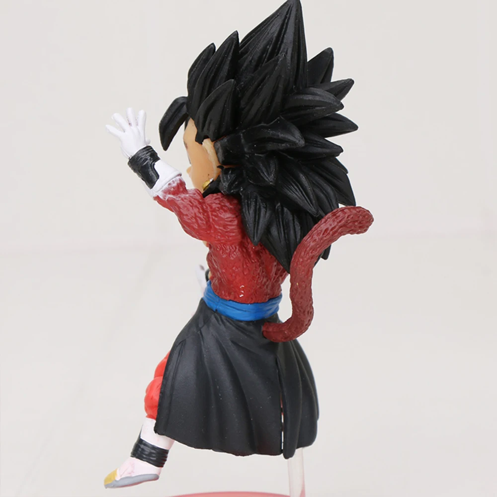 6pcs Anime Dragon Ball Super Saiyajin Filho Goku Vegito Gogeta Ornamento  Boneca Figura 3