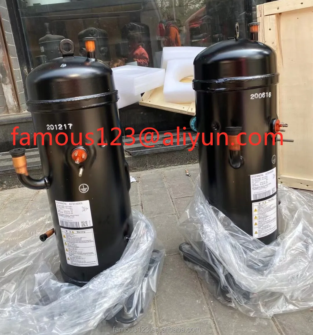 Made in Thailand R407C DC Inverter Power 360HZ Mitsubishi Siam Scroll Compressor Model AEB60FEQMT
