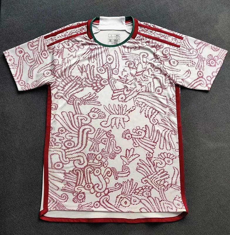 Wholesale NEW 2022 2023 Mexico Soccer Jersey Thai quality home away men  women kids Football Shirt custom Uniform From m.