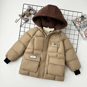 Customized New Winter Girls' Thickened Hat and Coats and Outwear Girls Clothes Obm Fartificial Lambskin Clothes for Kids