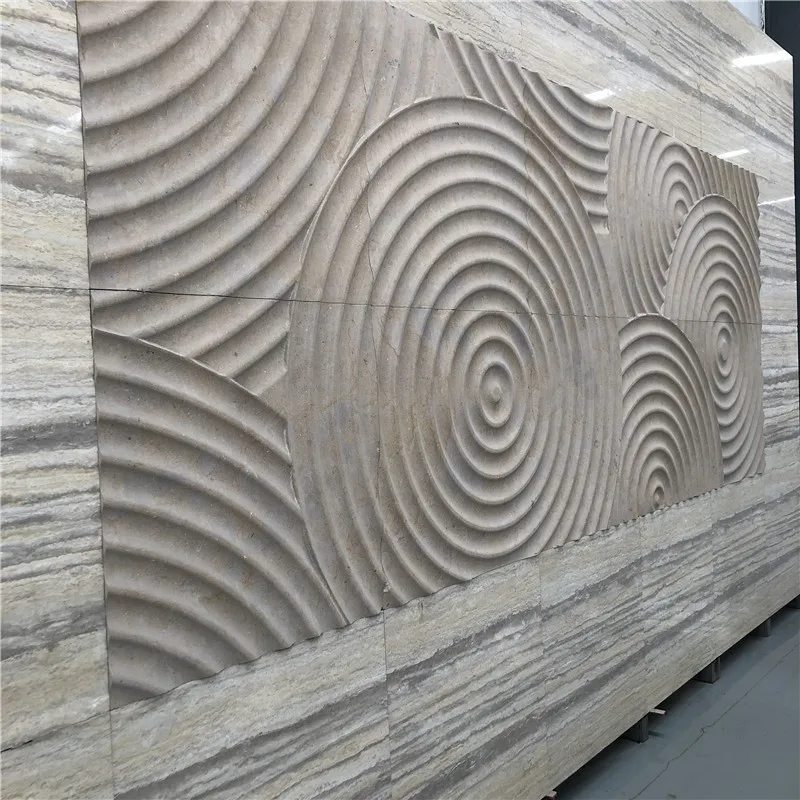 product square pavers marble home decoration 3cm italy roman natural zebra silver grey travertine-5