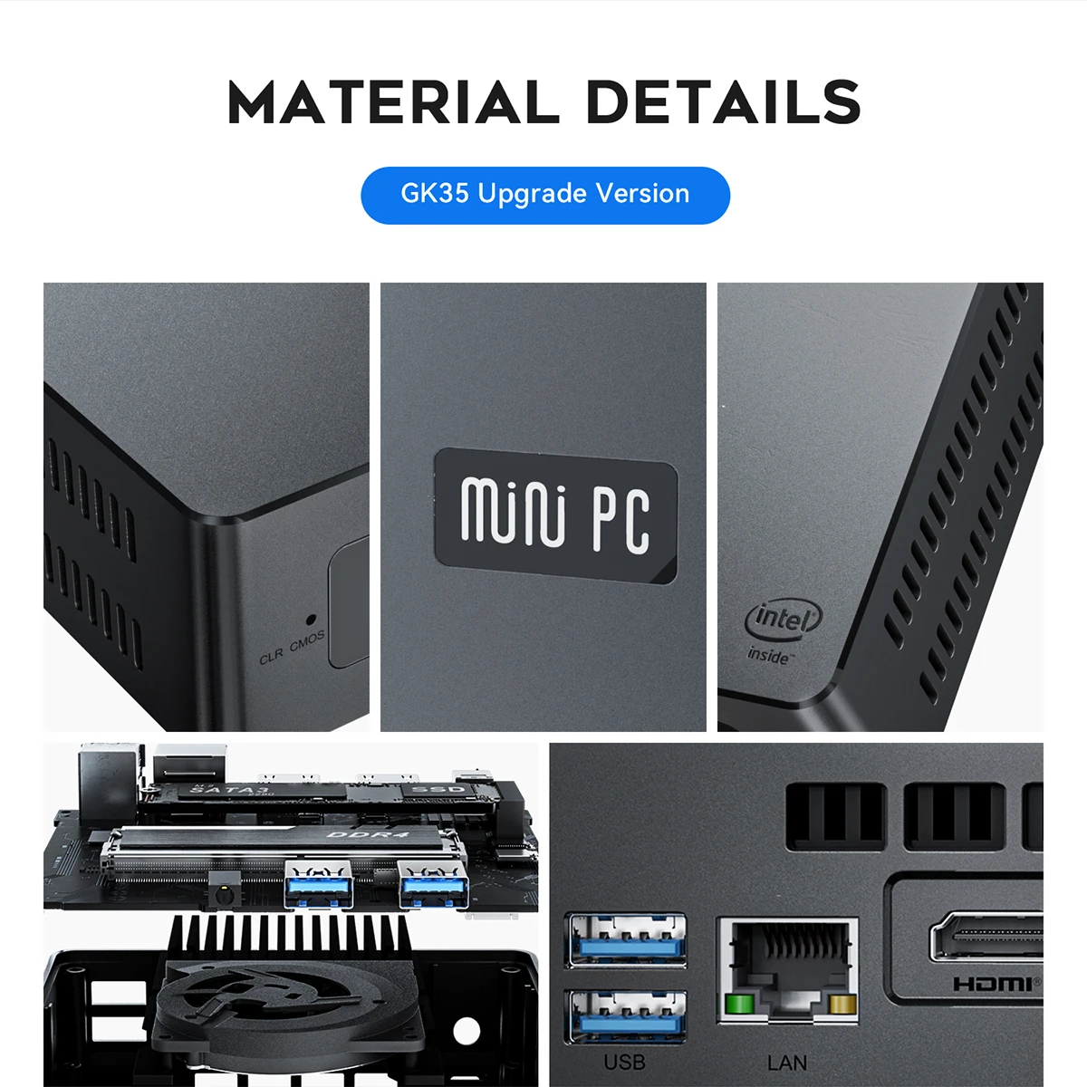 Beelink GK35 Pro - Intel Gemini Lake Mini Computer for Business