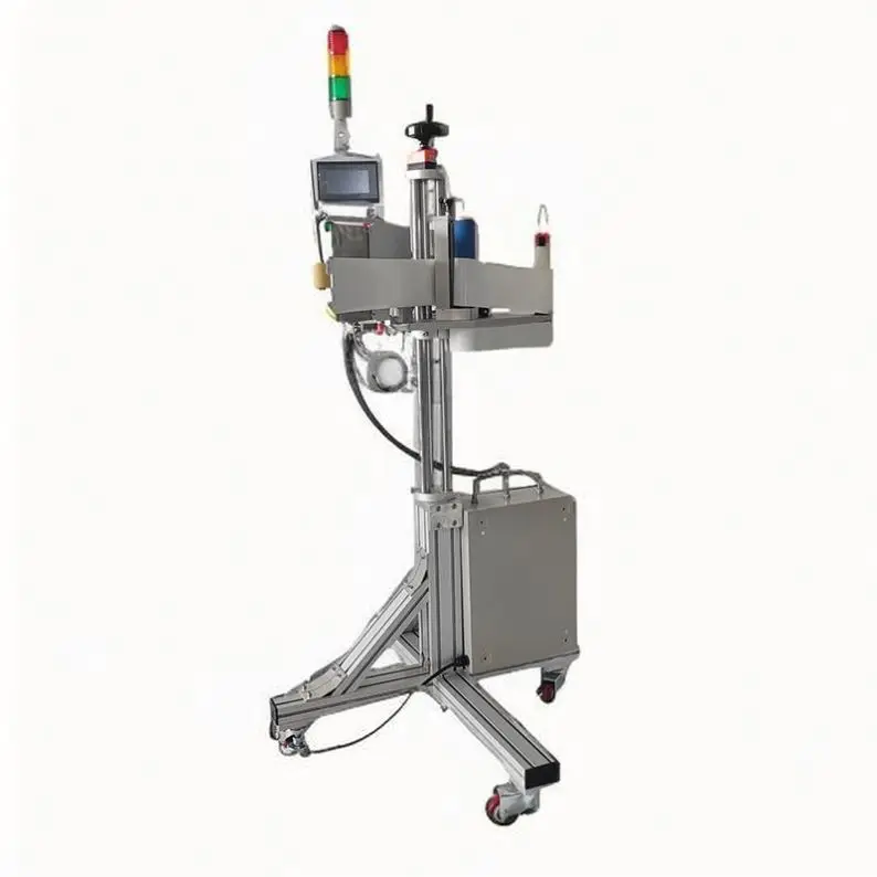 TEBAK Assembly Line Side  Head Labeling Machine Flat Bottle Lnkjet Printer for Packaging Line Labeling Machine