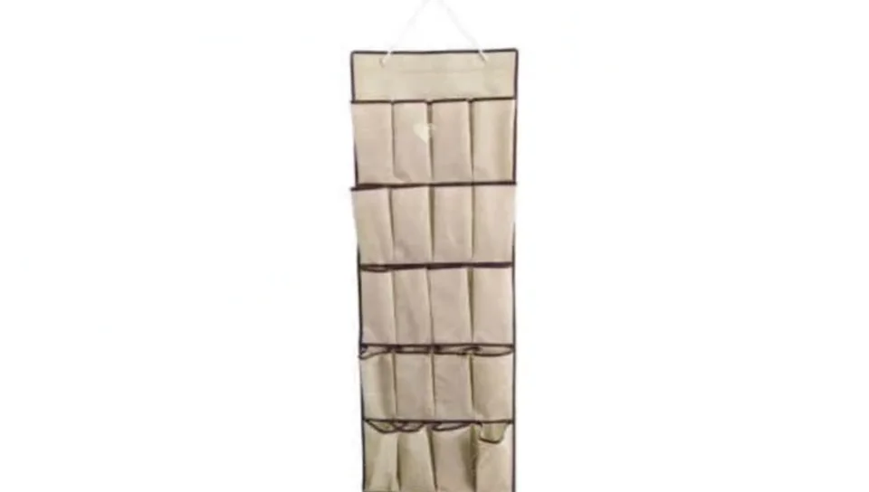Wholesale Modern Multifunction 20 Pockets Beige Sundries Over Door Shoe