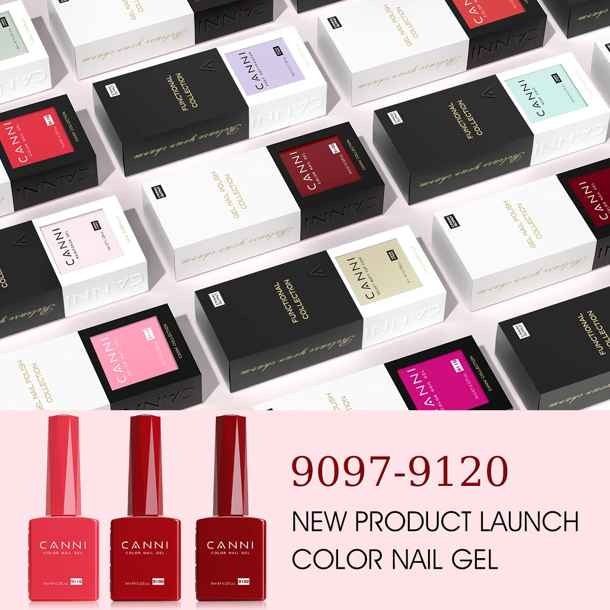 CANNI 9ml Hema Free Gel Polish - 168 Colors, Non-Toxic UV Gel Enamel ...