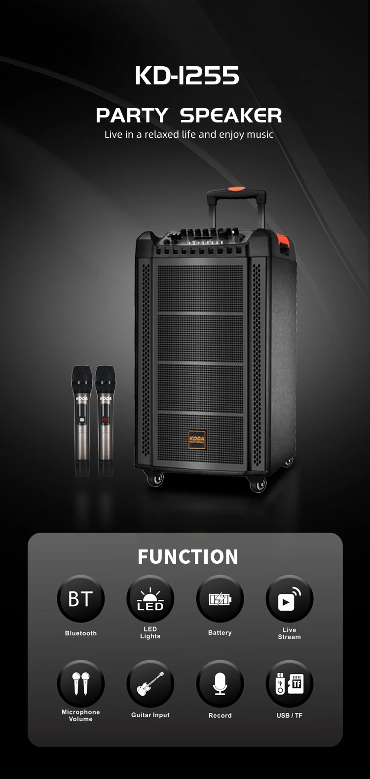 Oem 12" Wooden Karaoke Machine Dj Powered Speakers Professional Audio