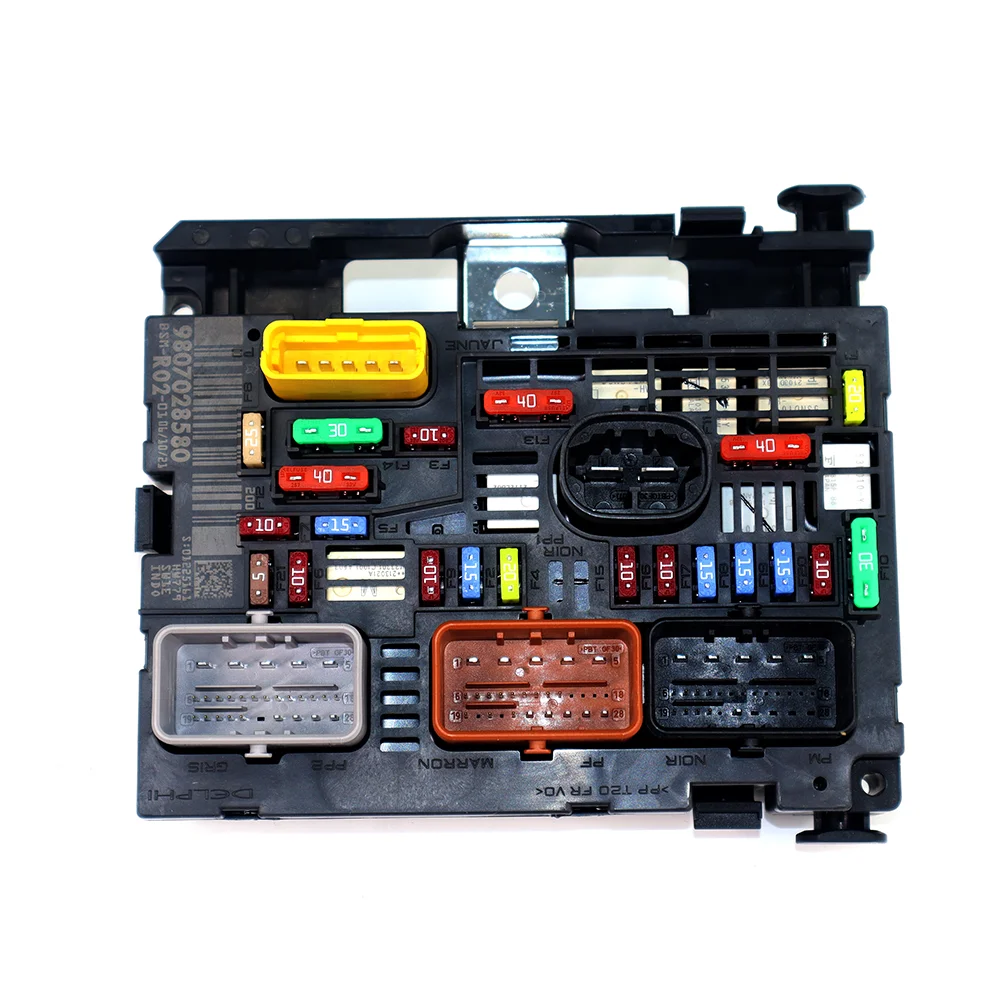 Engine Fuse Box 9807028580 BSM-R02 R19 for Peugeot 3008 407 5008 Citroen C4 C6