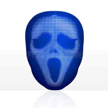 App Control Program Led Face Changing picture mask led full color Face Mask animated face changing led mask for halloween party