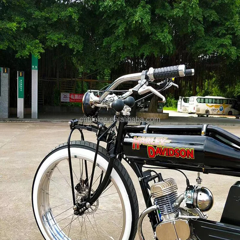 bicycle with a gas motor