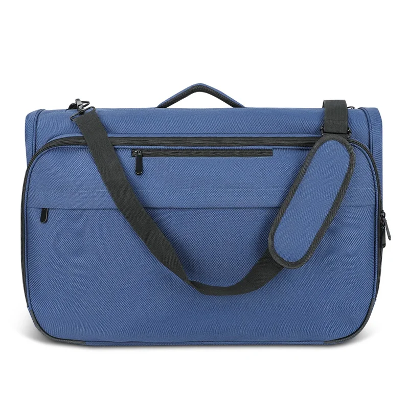 2 in 1 Canvas Garment Bags Mens Cotton Suit Travel Bags Carry on Garment Duffel Bags for Travel and Business Trips