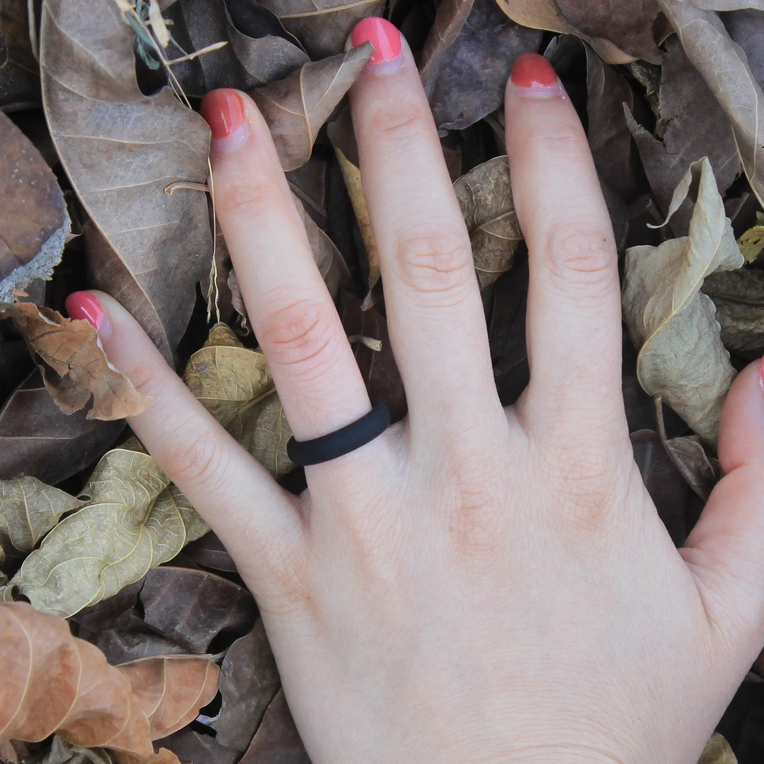 Stylish Silicone Band Ring with Fine Flash Chic Silicone Wedding Rings Women Custom Silicone Ring