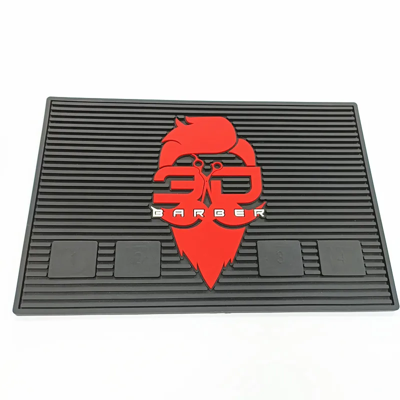 More Than 10 Years Experience China Factory Barber Shop 3D Accessories Barber Custom Magnet Barber Mat Magnetic Work Mat