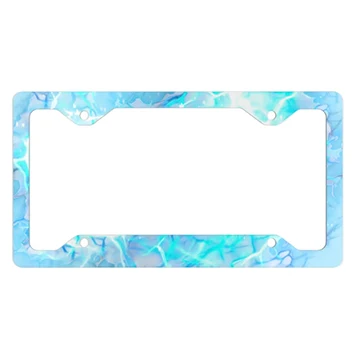 USA Size UV Printing Aluminium Customize Logo Plate Frames Racing Decorative License Plate Frame