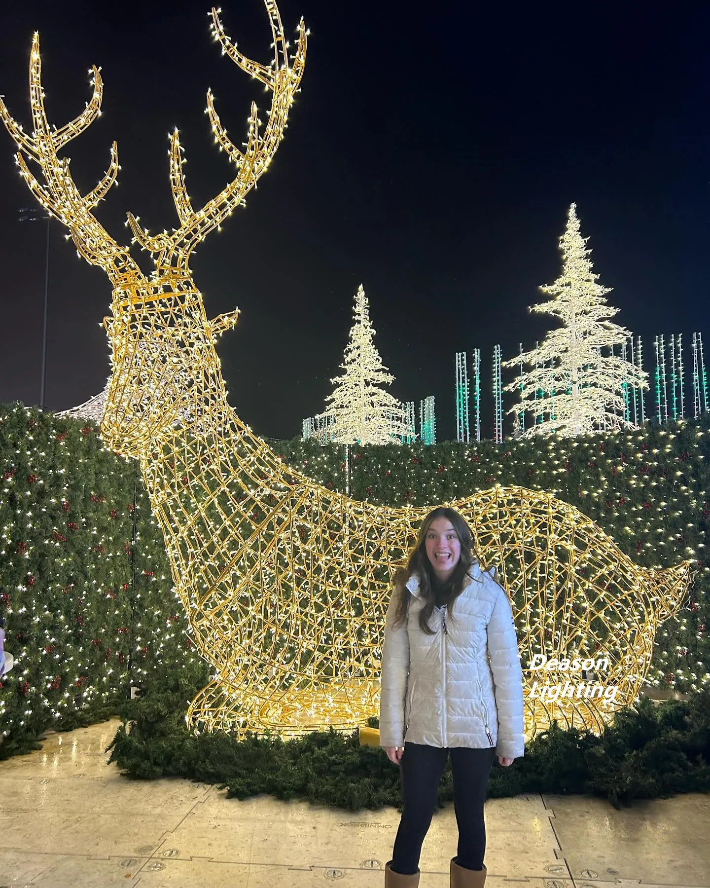 3m 5m 6m Große Beleuchtete Weihnachts-rentiere Für Außenbereich Weihnachtsdekoration Outdoor