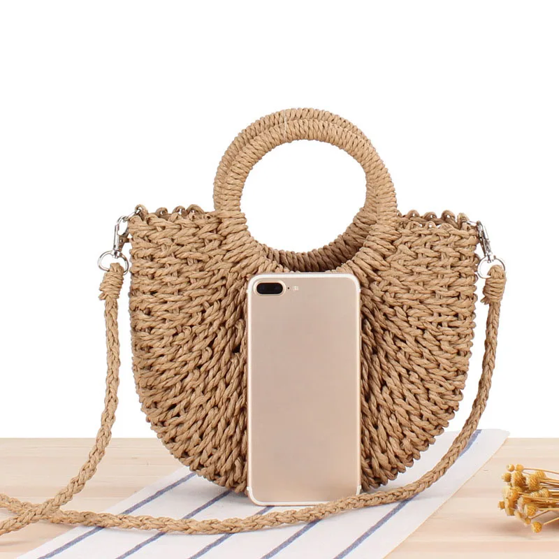 2023 Wholesale Straw Beach Bags Women Handbags Tote Summer Beach Straw
