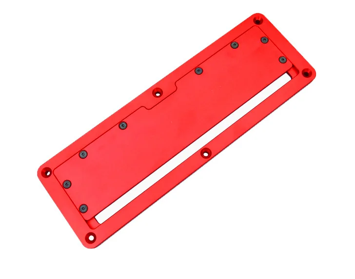 TEBAK W-45 Universal Aluminum Router Table Saw Cutting Guide Plate Throat Plate  Electric Circular Table Saw Flip Cover Plate