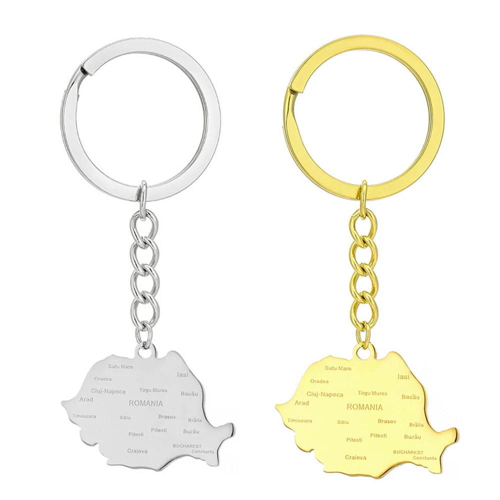 Romania Flag Keychain – Double-Sided Embroidered, Durable & Gift-Ready - View #3